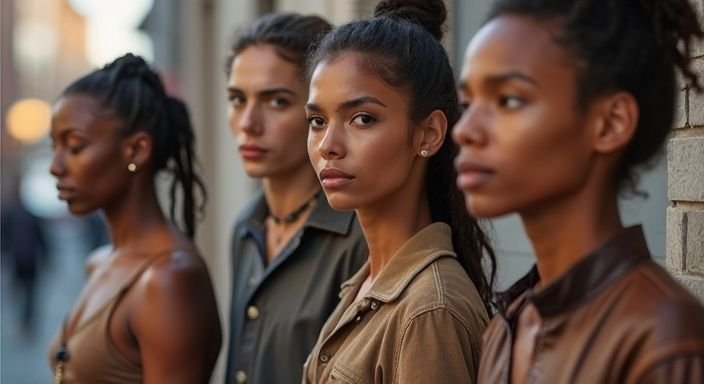 Diverse groep mensen presenteert unieke BDSM-profielen in een straatomgeving. Diverse groep mensen presenteert unieke BDSM-profielen voor BDSM sexcontact Vlaams-Limburg in een straatomgeving.