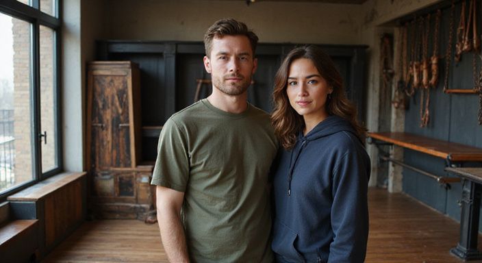 Een ontspannen stel in een zorgvuldig georganiseerde BDSM-speelruimte. Een ontspannen stel in een zorgvuldig georganiseerde BDSM-speelruimte in BDSM clubs.