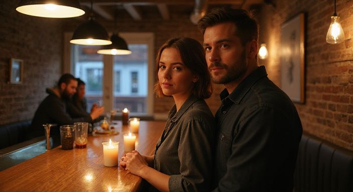 Een stel geniet van een intieme sfeer in een club tijdens hun BDSM sexcontact in Eindhoven.